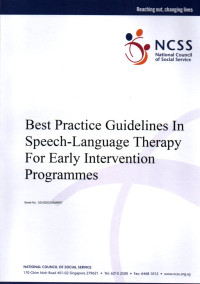 Image of Best Practice Guidelines In Speech-Language Therapy for Early Intervention Programmes