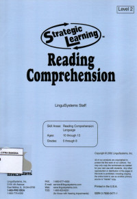 Strategic Learning: Reading Comprehension (Level 2)